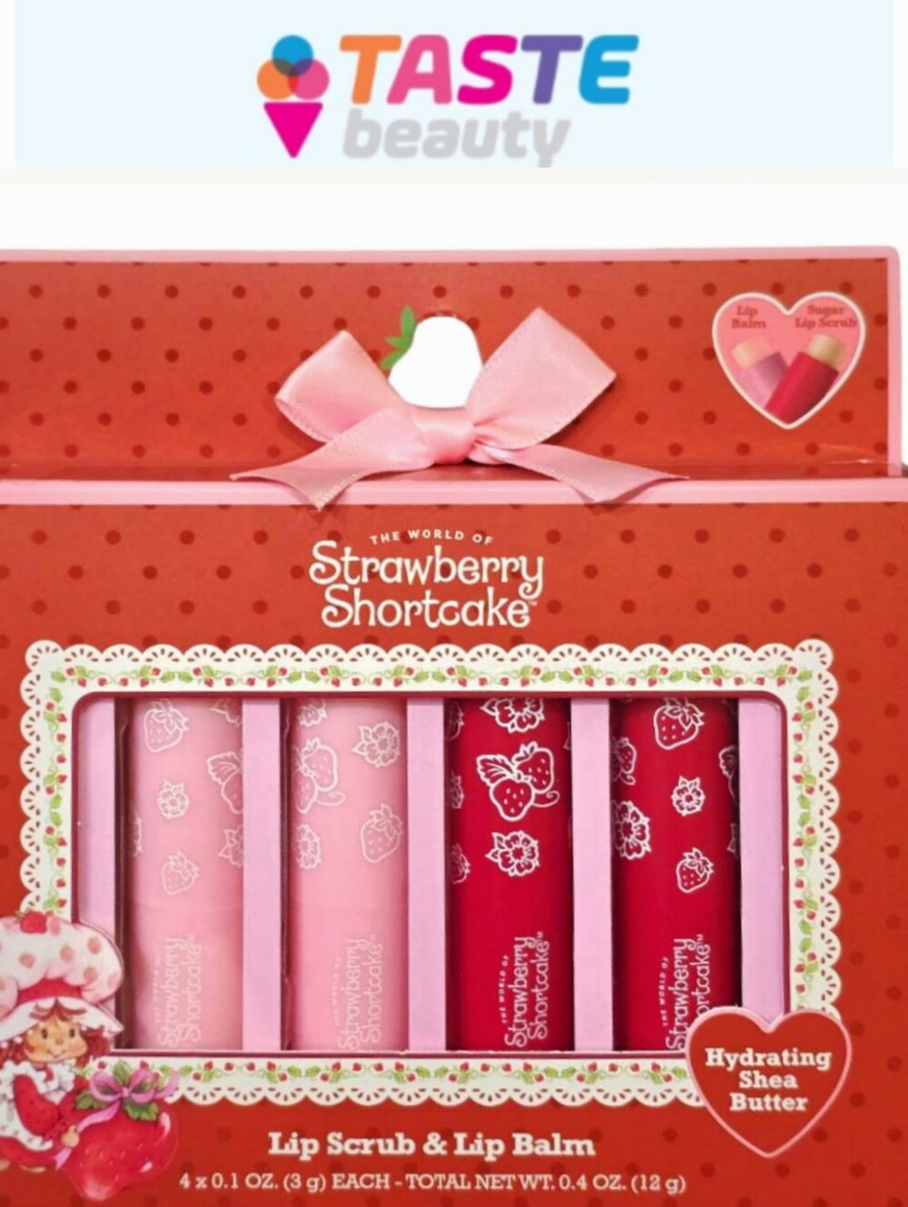Taste Beauty X Strawberry Shortcake Lip Scrub & Balm Set